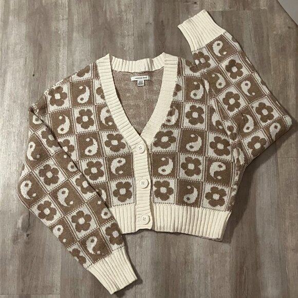 American Eagle Button Front Knit Cardigan Sweater Women's Size S - Picture 1 of 4